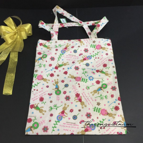 Túi tote vải vintage 35x40cm mẫu 4
