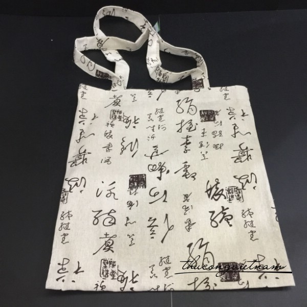 Túi tote vải vintage 35x40cm mẫu 7