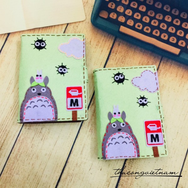 Sổ vải nỉ thay ruột 8x13cm Tororo