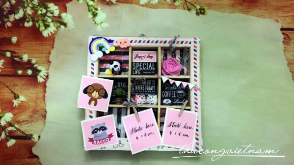Khung hình Handmade 20x20cm mẫu 5