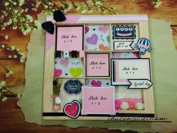 Khung hình Handmade 30x30cm mẫu 2