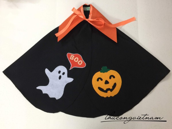 Áo choàng Halloween màu đen