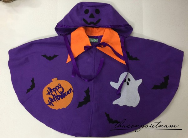 Áo choàng Halloween màu tím