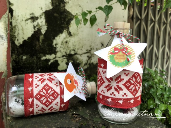 Lọ thủy tinh giáng sinh mẫu 6