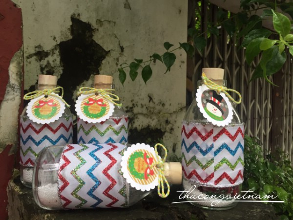 Lọ thủy tinh giáng sinh mẫu 8