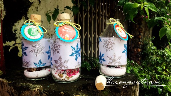 Lọ thủy tinh giáng sinh mẫu 9