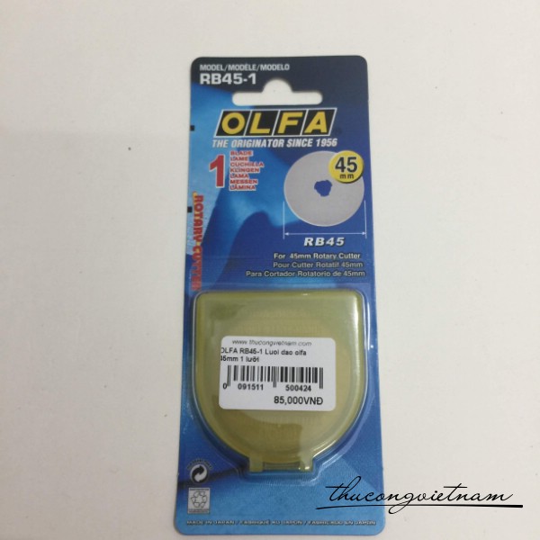 Lưỡi dao OLFA 45mm 1 cái