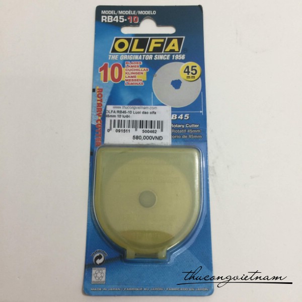 Lưỡi dao OLFA 45mm 10 cái