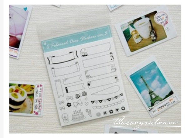 Set 6 tấm sticker trang trí note