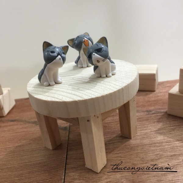 Bàn gỗ trang trí 6.5x9cm