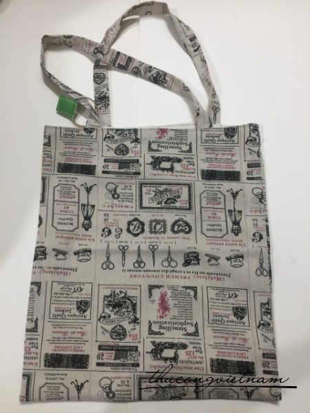 Túi tote vải vintage 35x40cm mẫu 11