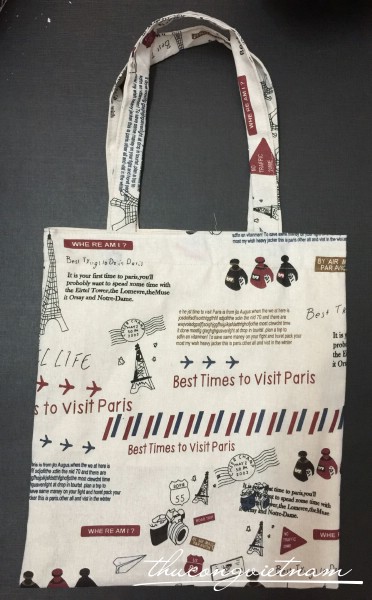 Túi tote vải vintage 35x40cm mẫu 43
