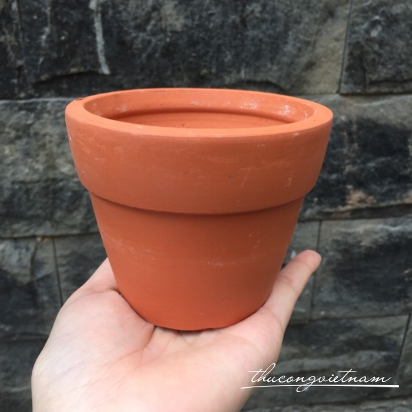 Chậu đất nung nâu N2 9.5x9cm