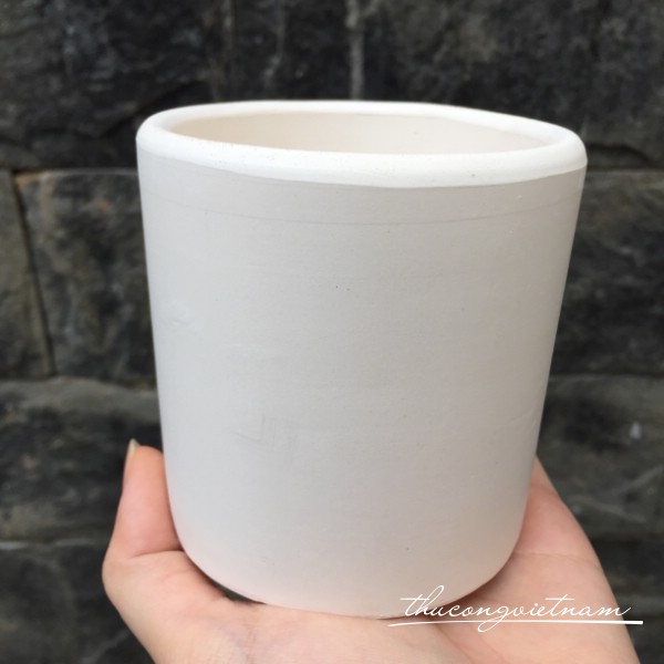 Chậu trụ trắng 8.5cm