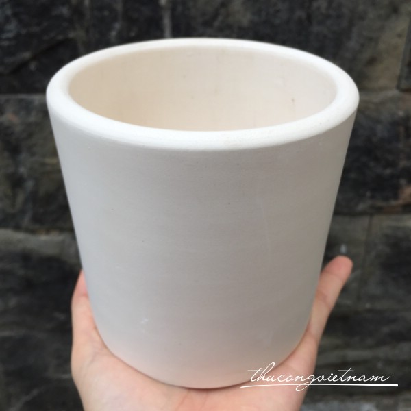 Chậu trụ trắng 11cm