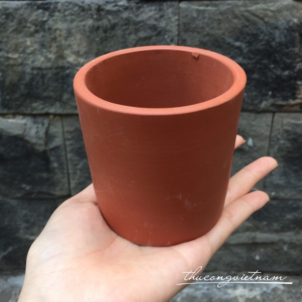 Chậu trụ nâu 8.5cm