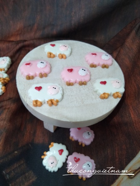 Mô hình cừu bông tim