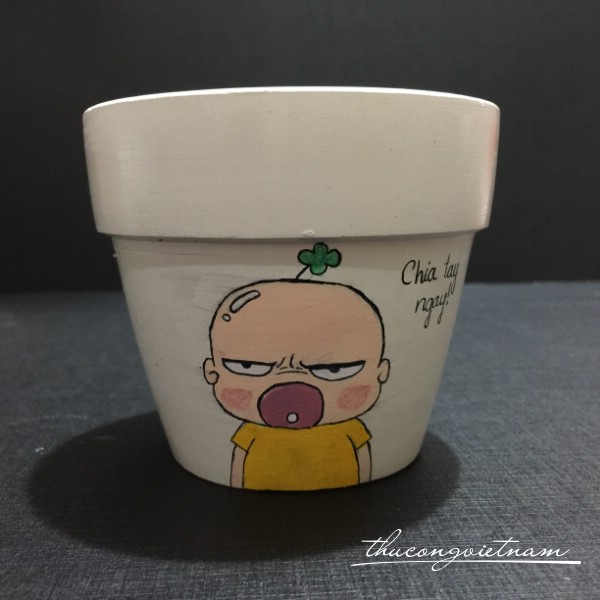 Chậu đất nung hình Quỳnh Aka