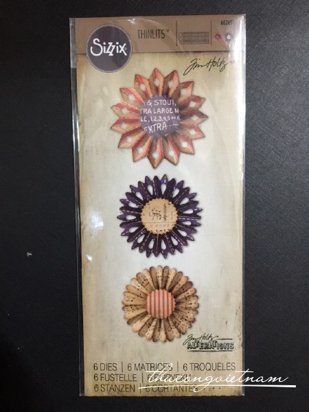 662691-Khuôn cắt Sizzix Thinlits Rosette Set