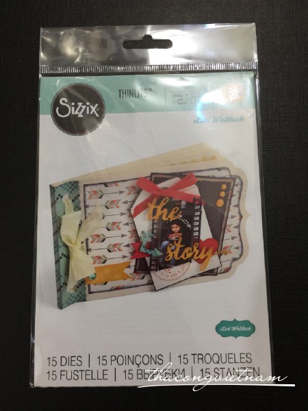 661094-Khuôn cắt Sizzix Thinlits Essential Mini Album