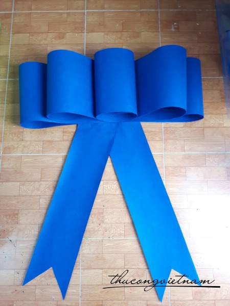 Nơ xe hơi vải nỉ 5 cánh
