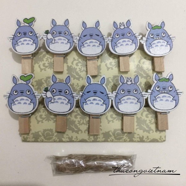Kẹp gỗ Totoro