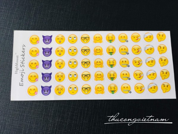 Sticker Emoji 1cm mẫu 3