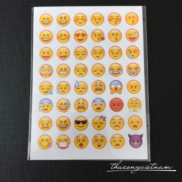 Sticker Emoji 1.5cm mẫu 1