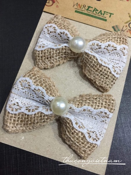 Nơ vải bố 5.5x7.5cm mẫu 1