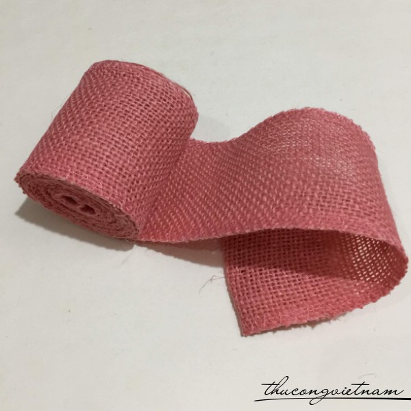Dây bố màu hồng nhạt 5cm