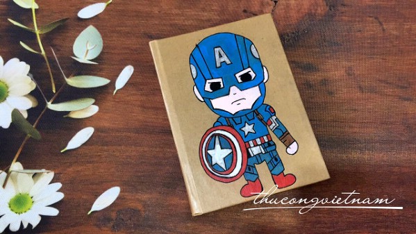 Sổ vẽ tay Captain chibi