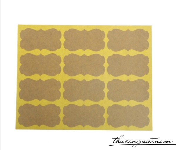 Sticker trơn mẫu 1