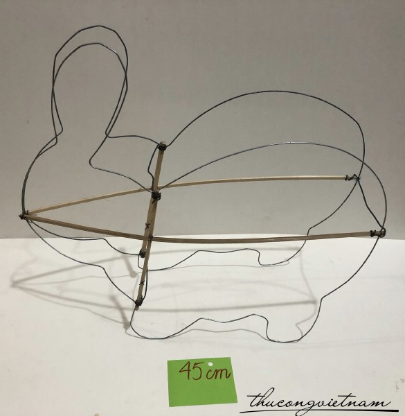 Khung lồng đèn thỏ 45cm
