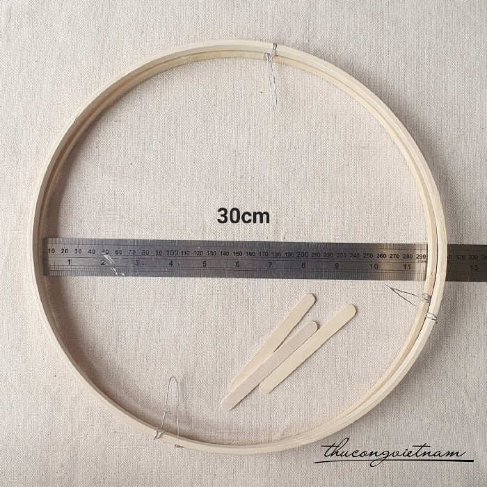 Khung lồng đèn tròn 30cm
