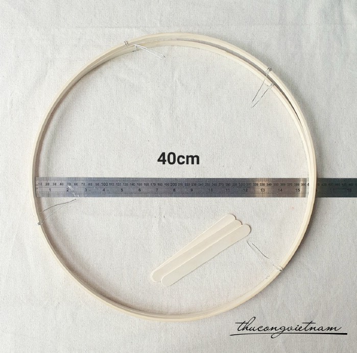 Khung lồng đèn tròn 40cm