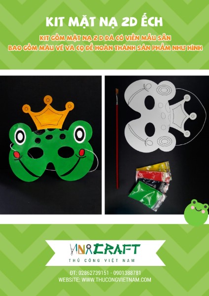 Kit mặt nạ 2D con ếch