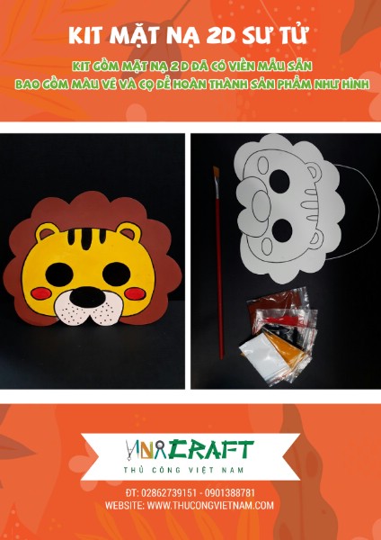 Kit mặt nạ 2D sư tử