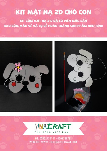 Kit mặt nạ 2D cún