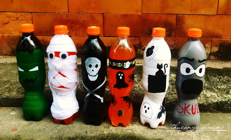 Combo 6 chai nhựa Halloween