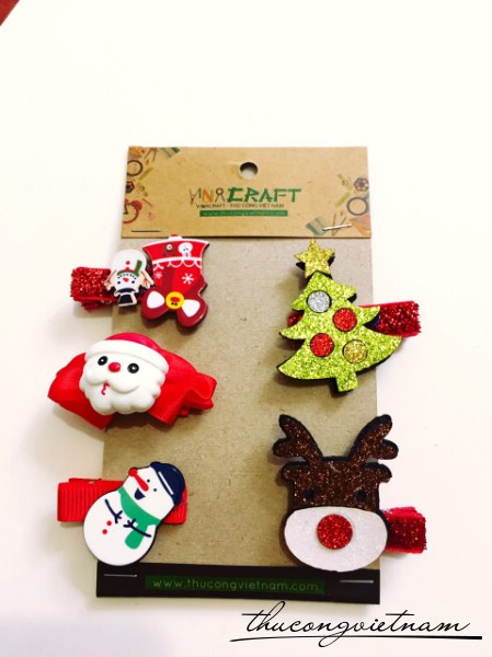Set kẹp tóc giáng sinh 2