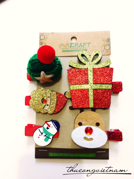 Set kẹp tóc giáng sinh 4