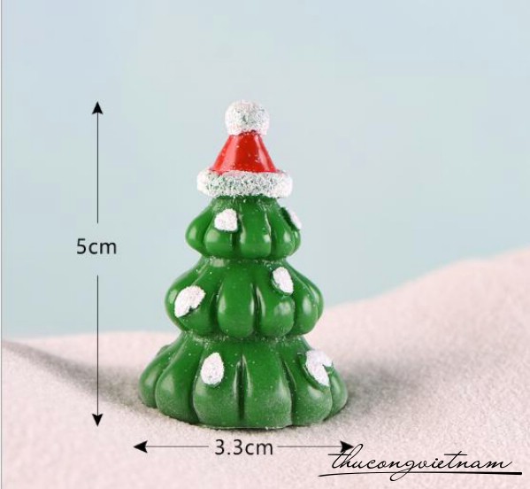 Cây thông nón đỏ 3.3x5cm