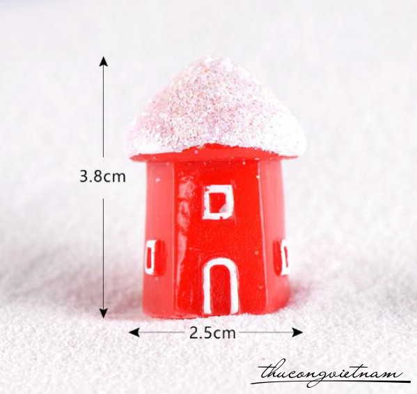 Mô hình lâu đài tuyết 2.5x3.1cm