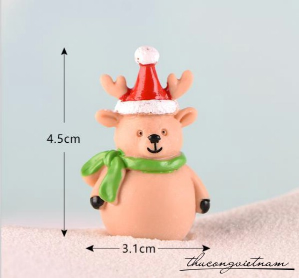 Mô hình tuần lộc ú 3.1x4.5cm