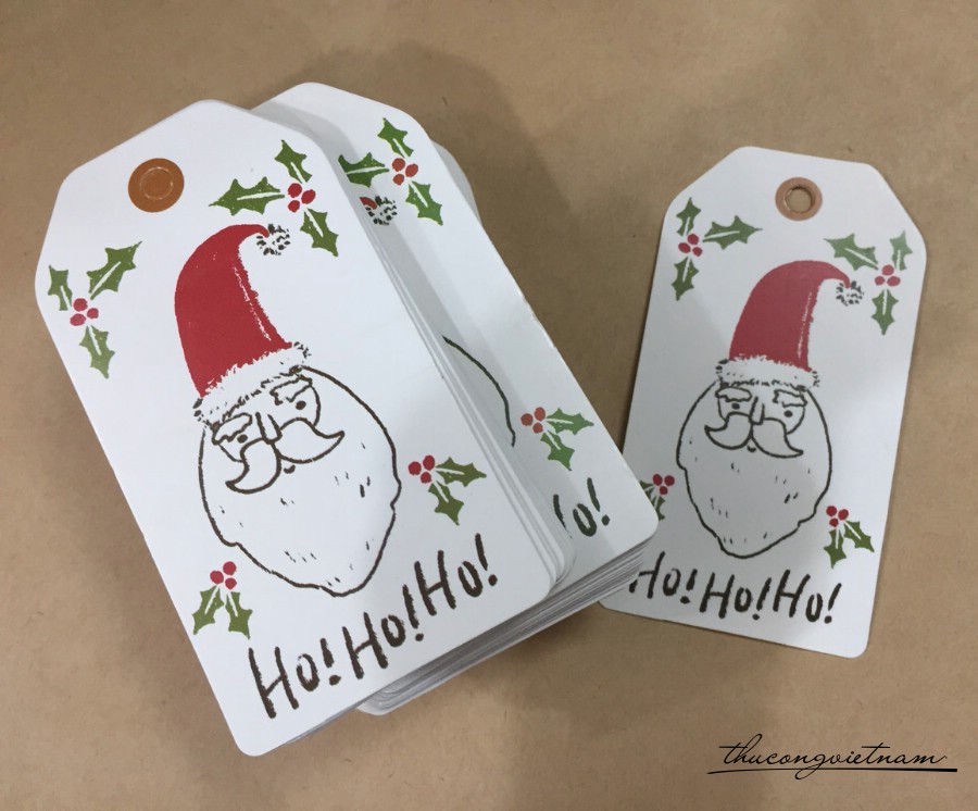 Tag giấy giáng sinh mẫu 3
