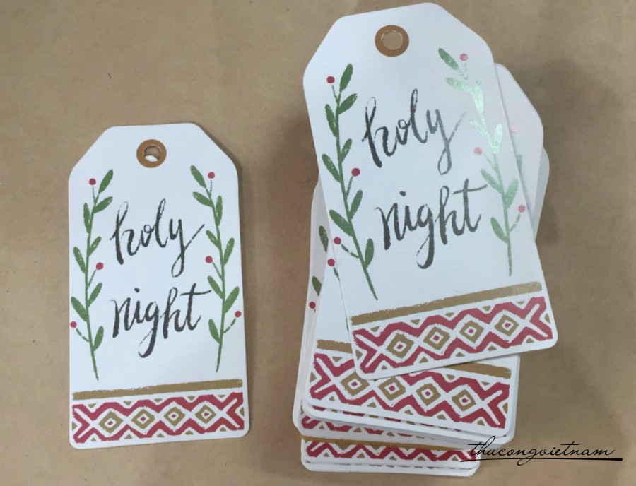 Tag giấy giáng sinh mẫu 6