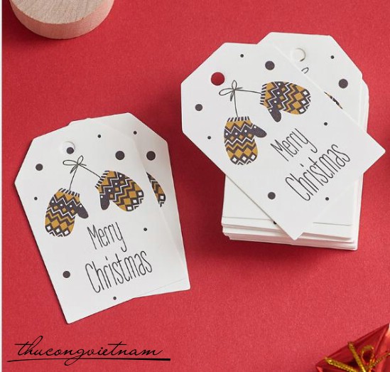 Tag giấy giáng sinh mẫu 7