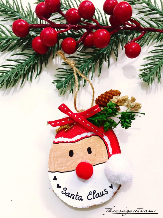 Miếng gỗ Ông già Noel 2