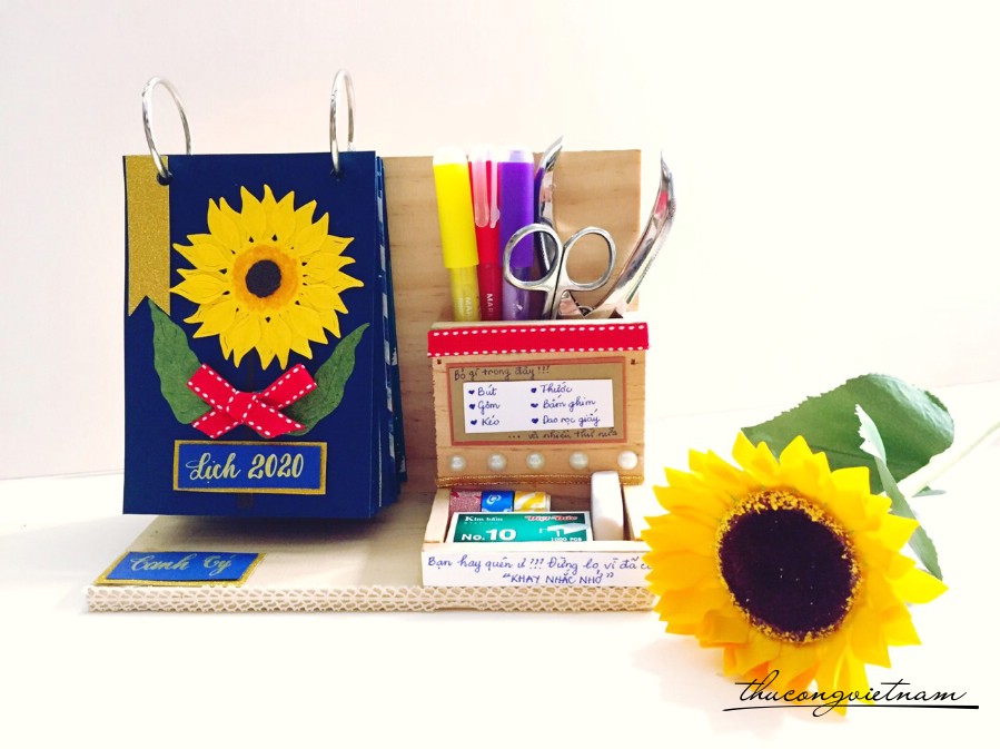 Bộ lịch Handmade 2020 mẫu 6