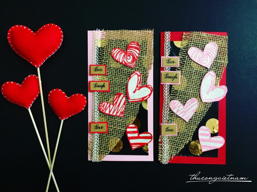 Thiệp Valentine tim